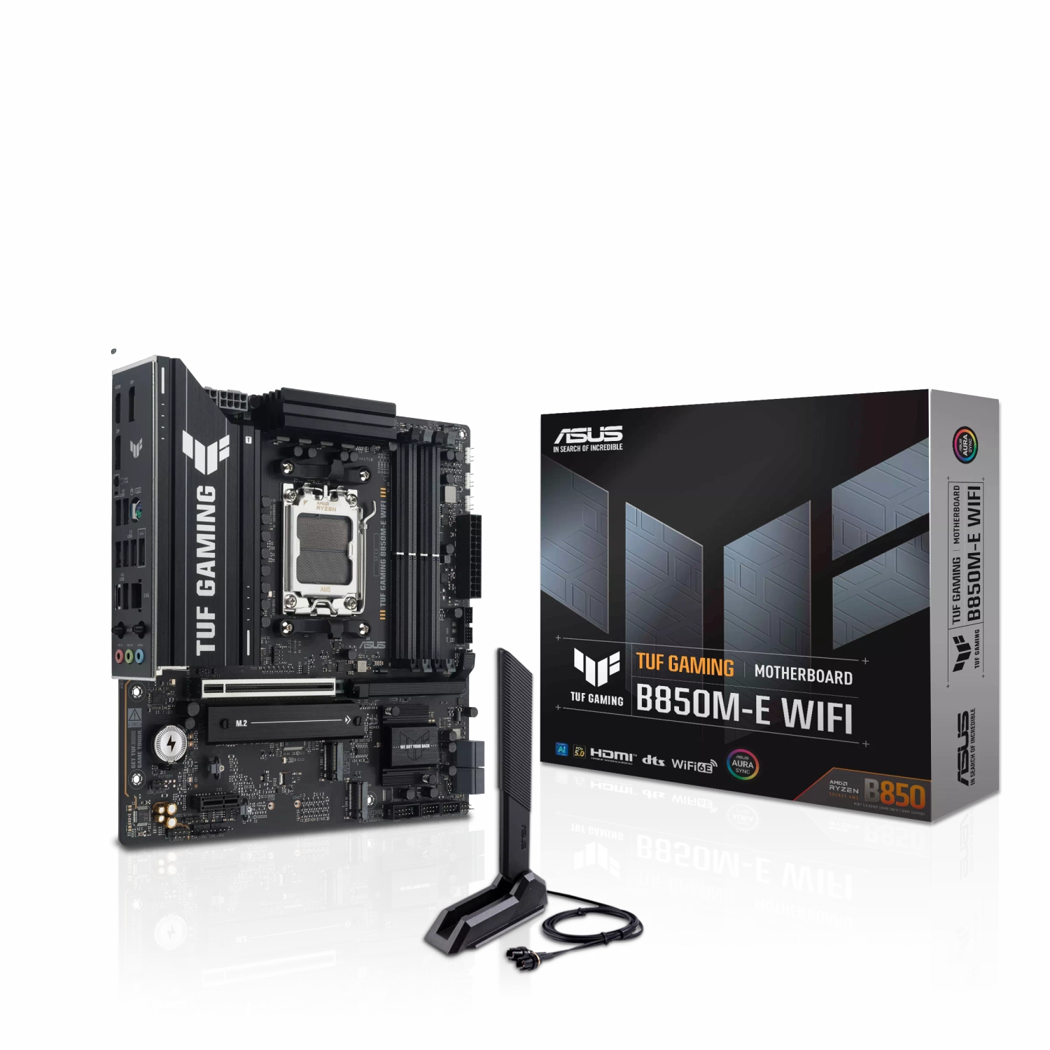 Motherboard | ASUS | TUF Gaming B850M-E WIFI | AM5 DDR5 mATX Wi‑Fi Motherboard | ASUS | TUF Gaming B850M-E WIFI | AM5 DDR5 mATX Wi‑Fi
