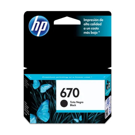Cartucho de Tinta HP 670 Negro