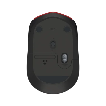 Mouse | Logitech | M170 Rojo | inalámbrico 2.4 GHz 1000 DPI óptico