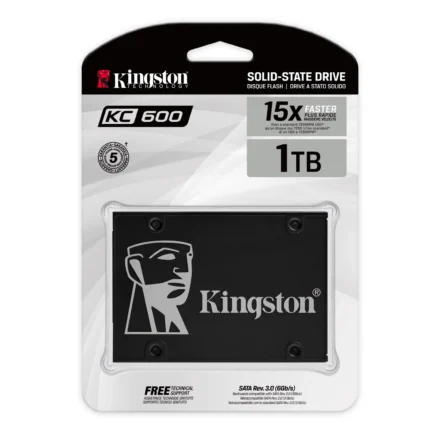 Disco Interno SSD KINGSTON KC600 1024GB 2.5″ SATA 3.0  550MB/s