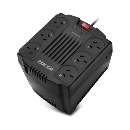 Regulador AVR | Forza | FVR-1602A | 1600VA 800W 6 IRAM RJ45 220V