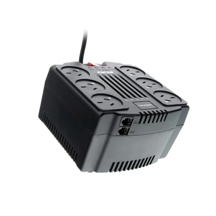 Regulador AVR | Forza | FVR-2202A | 2200VA, 6 IRAM, protección RJ45