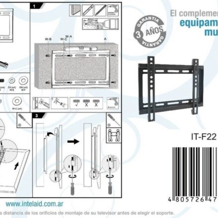 SOPORTE INTELAID TV FIJO 23/42 VESA 200X200 IT-F22