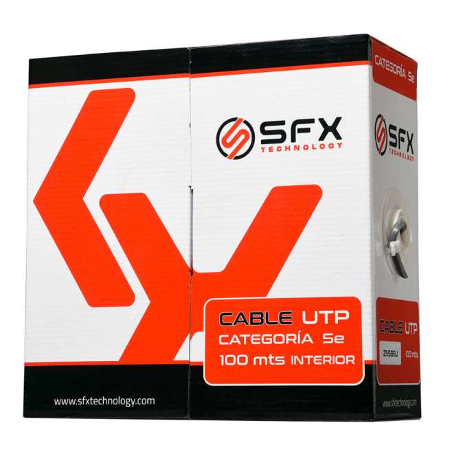 CABLE UTP SFX CAT5e 100M INTERIOR CABLE UTP SFX CAT5e 100M INTERIOR