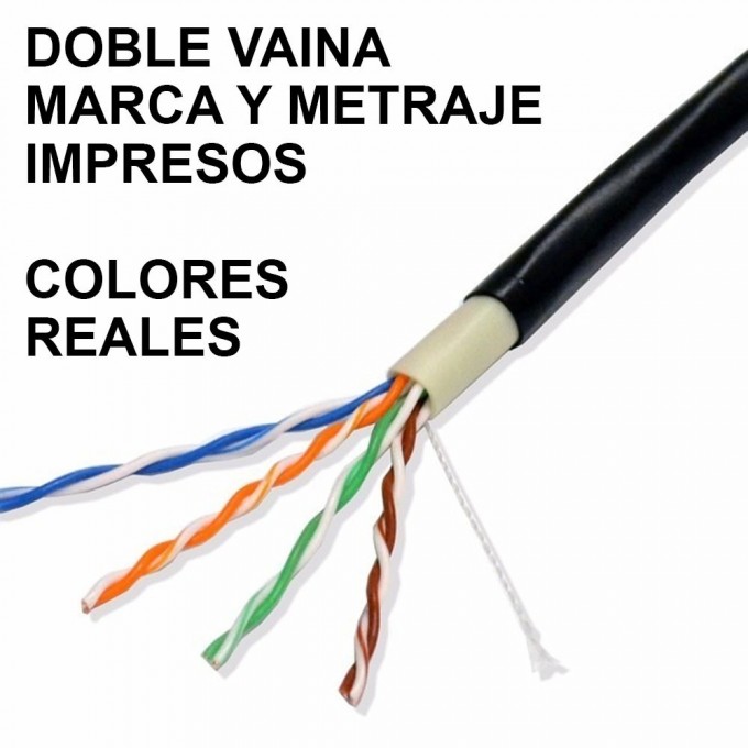 CABLE UTP SFX CAT5e 305M EXTERIOR - 2 CABLE UTP SFX CAT5e 305M EXTERIOR