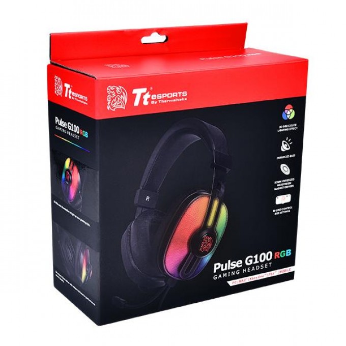 AURICULAR GAMER TT ESPORTS HT PULSE G100 ANALOG RGB BLACK - 3 AURICULAR GAMER TT ESPORTS HT PULSE G100 ANALOG RGB BLACK