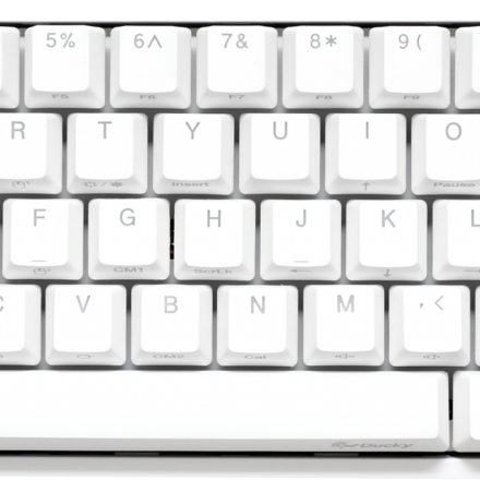 TECLADO GAMER DUCKY ONE 2 MINI RGB CHERRY MX BROWN DOUBLE-SHOT PBT MECANICO WHITE ISO ESPAÑOL