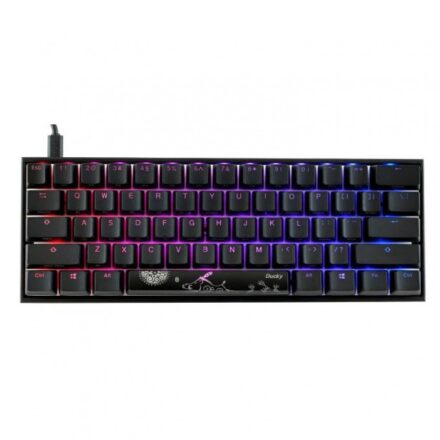 TECLADO GAMER DUCKY MECHA MINI RGB CHERRY RED RGB PBT DOUBLE-SHOT 60