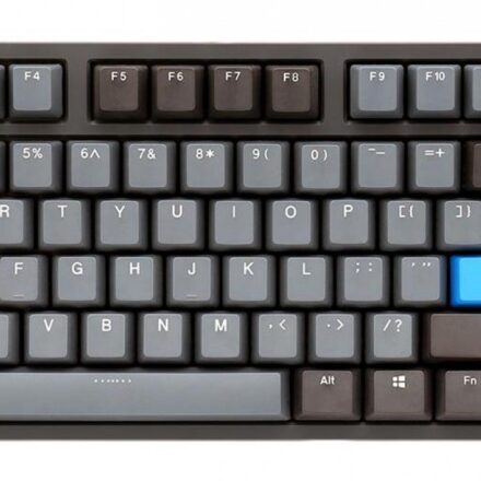 Teclado Mecanico Ducky One 2 TKL Skyline Teclas gris oscuro Interruptor rojo Ingles PBT Doble disparo sin costuras Estuche gris Sin LED