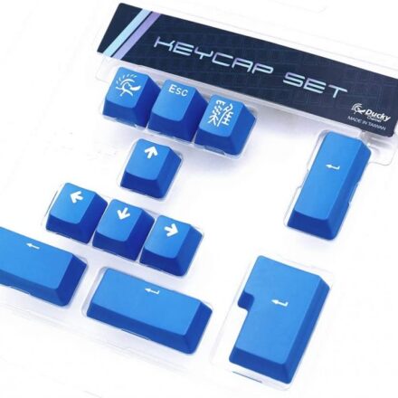 SET 11 TECLAS DUCKY BLUE PBT DOUBLE SHOT  KEYCAP