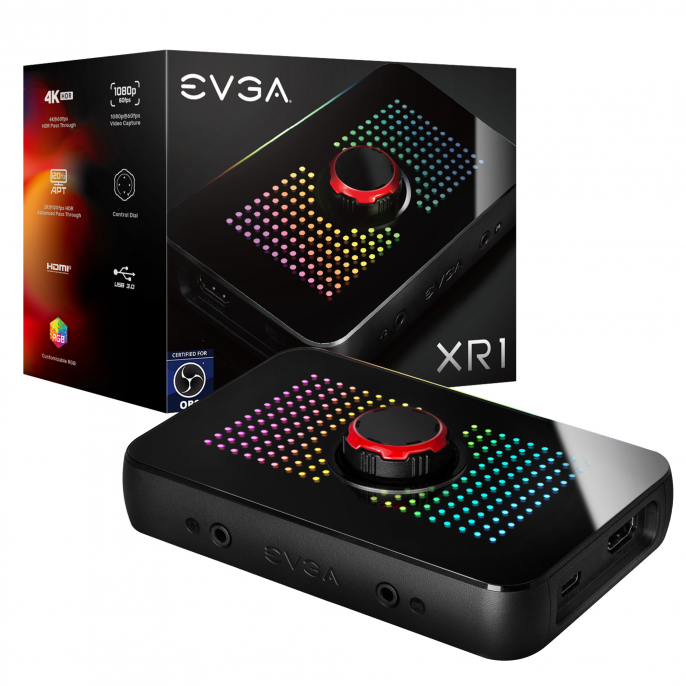 CAPTURADORA EVGA XR1 ARGB AUDIO MIXER 4K CAPTURADORA EVGA XR1 ARGB AUDIO MIXER 4K
