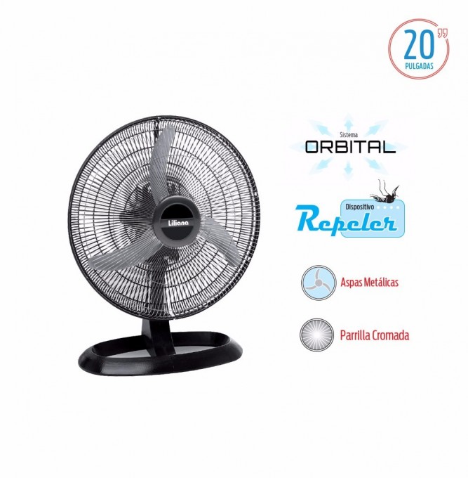 LILIANA TURBO VENTILADOR OSC. 20 ORBITAL ASPAS METALICAS C/REPELER VOTR20 - 2 LILIANA TURBO VENTILADOR OSC. 20 ORBITAL ASPAS METALICAS C/REPELER VOTR20