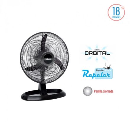 LILIANA TURBO VENTILADOR OSC. 18 ORBITAL ASPAS PLASTICAS C/REPELER VOTR18