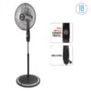 LILIANA VENTILADOR PIE 18 PARRILLA CROM ASPAS METAL VPC18M