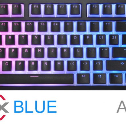 TECLADO GAMER DUCKY ONE 2 RGB TKL PUDDING EDITION RGB LED CHERRY MX BLUE DOUBLE SHOT