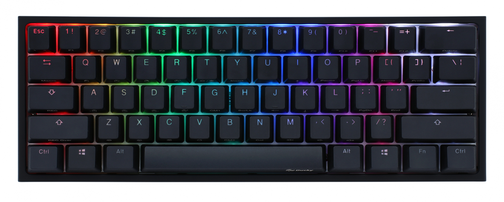 TECLADO GAMER DUCKY ONE 2 MINI RGB CHERRY MX BROWN DOUBLE SHOT PBT MECANICO - 7 TECLADO GAMER DUCKY ONE 2 MINI RGB CHERRY MX BROWN DOUBLE SHOT PBT MECANICO