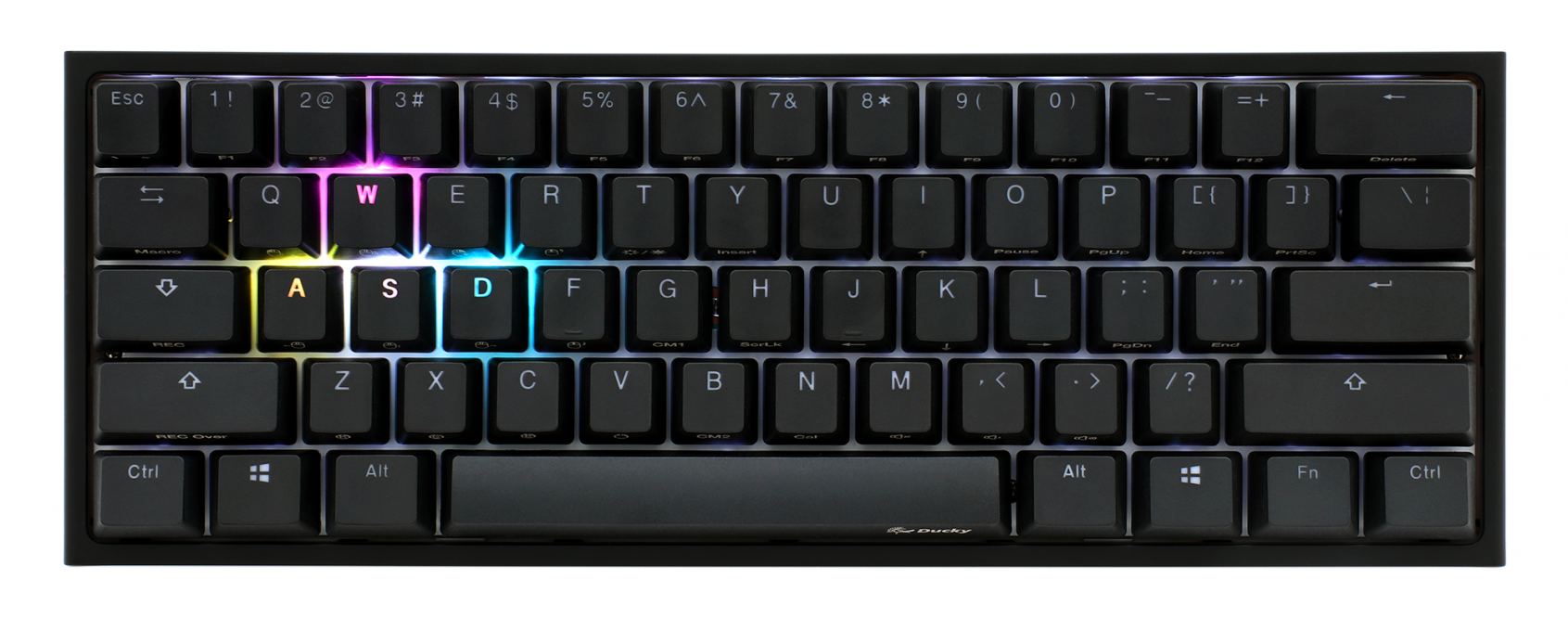 TECLADO GAMER DUCKY ONE 2 MINI RGB CHERRY MX BROWN DOUBLE SHOT PBT MECANICO - 4 TECLADO GAMER DUCKY ONE 2 MINI RGB CHERRY MX BROWN DOUBLE SHOT PBT MECANICO