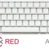 TECLADO GAMER DUCKY ONE 2 MINI PURE WHITE RGB VERSION  GAMING CHERRY MX RED DOUBLE-SHOT PBT MECANICO