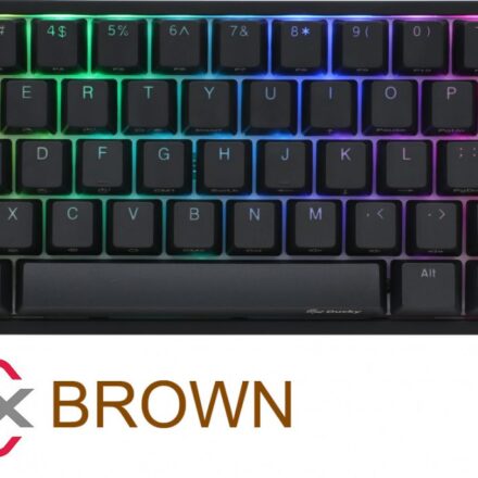 TECLADO GAMER DUCKY ONE 2 MINI RGB CHERRY MX BROWN DOUBLE-SHOT PBT MECANICO