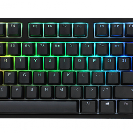 TECLADO GAMER DUCKY ONE 2 RGB TKL BLACK KAILH JADE SWITCH DOUBLE SHOT PBT MECANICO