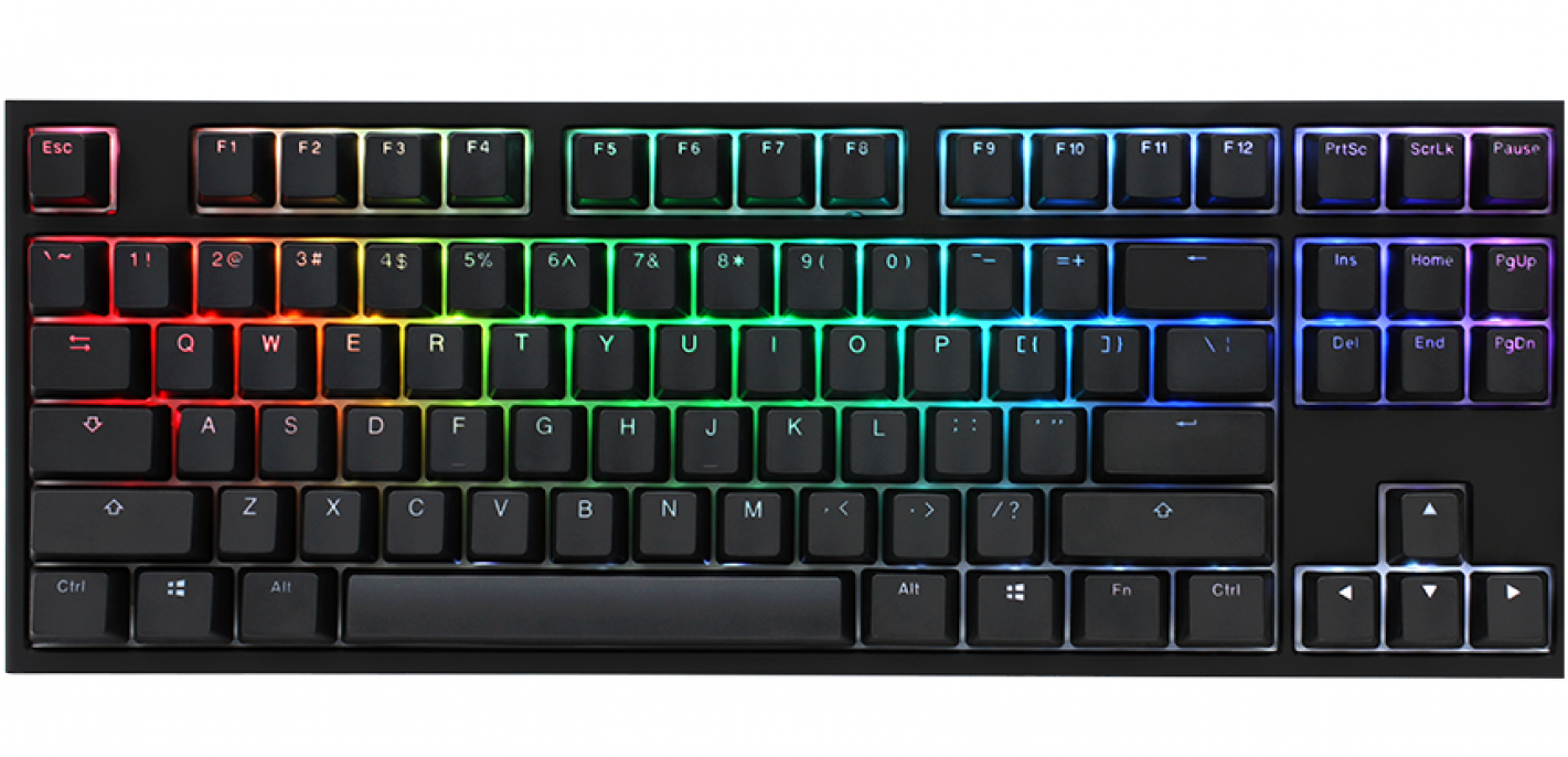 TECLADO GAMER DUCKY ONE 2 RGB TKL KAILH BOX RED SWITCH DOUBLE SHOT PBT MECANICO TECLADO GAMER DUCKY ONE 2 RGB TKL KAILH BOX RED SWITCH DOUBLE SHOT PBT MECANICO