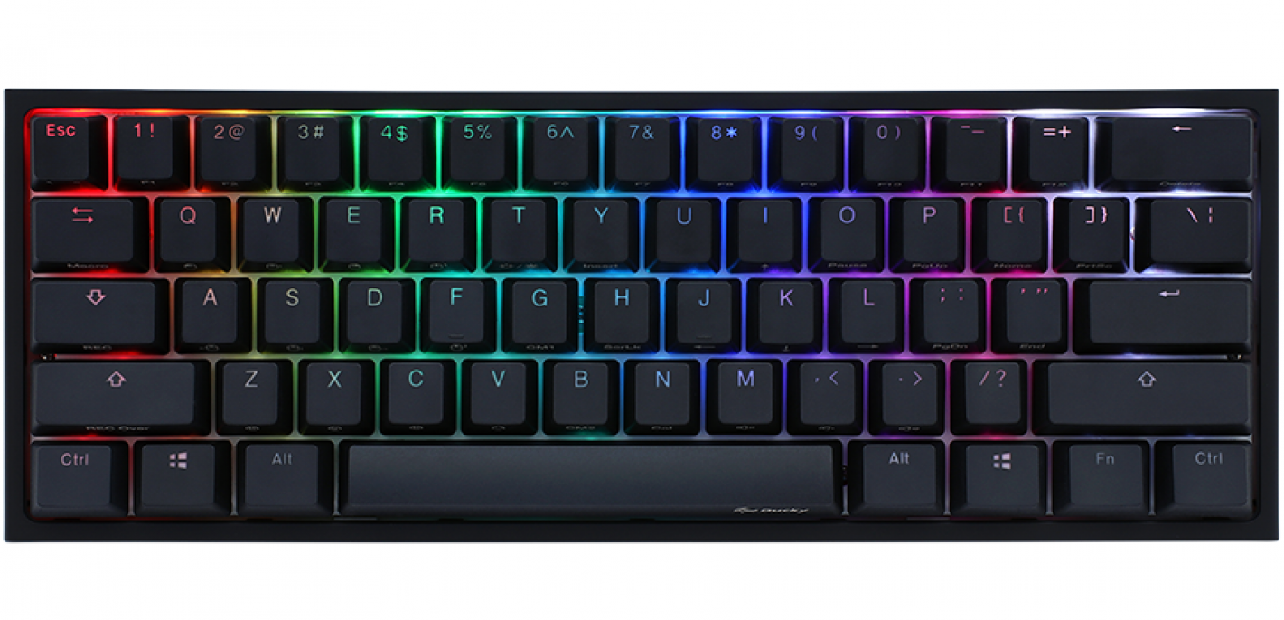 TECLADO GAMER DUCKY ONE 2 MINI RGB KAILH BOX RED SWICHT DOUBLE-SHOT PBT MECANICO TECLADO GAMER DUCKY ONE 2 MINI RGB KAILH BOX RED SWICHT DOUBLE-SHOT PBT MECANICO