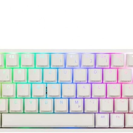 TECLADO GAMER DUCKY ONE 2 SF RGB WHITE SPEED ABS 65 MECANICO