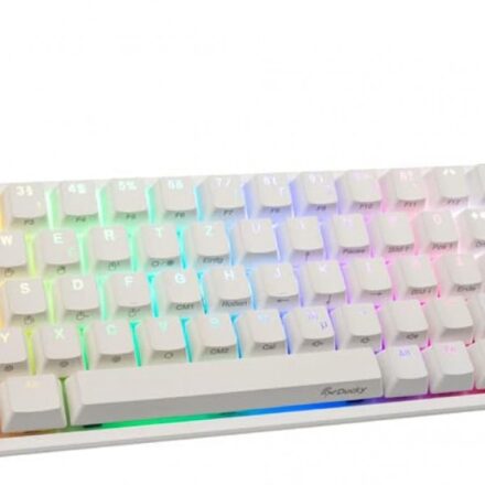 TECLADO GAMER DUCKY ONE 2 SF RGB WHITE SPEED ABS 65 MECANICO