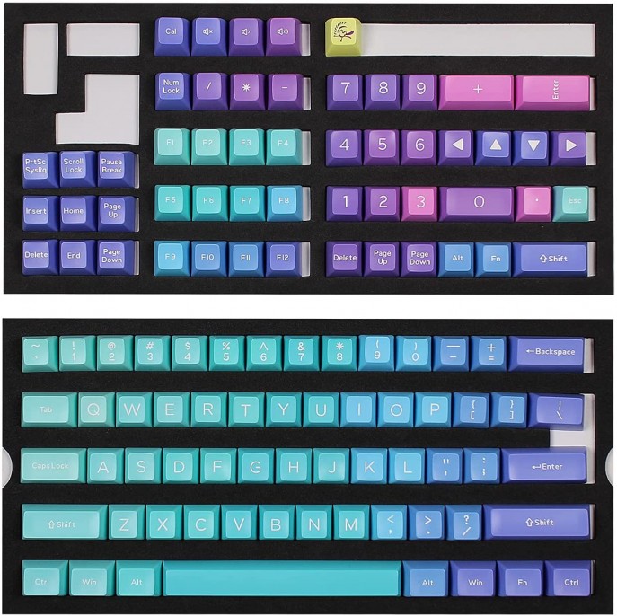 DUCKY KEYCAP SET AZURE SA US ABS SEAMLESS DOUBLE SHOT DUCKY KEYCAP SET AZURE SA US ABS SEAMLESS DOUBLE SHOT