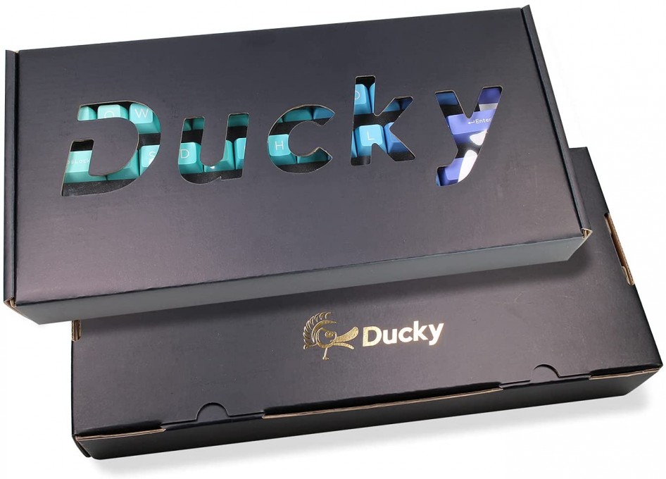 DUCKY KEYCAP SET AZURE SA US ABS SEAMLESS DOUBLE SHOT - 7 DUCKY KEYCAP SET AZURE SA US ABS SEAMLESS DOUBLE SHOT