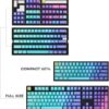 DUCKY KEYCAP SET AZURE SA US ABS SEAMLESS DOUBLE SHOT - 10 DUCKY KEYCAP SET AZURE SA US ABS SEAMLESS DOUBLE SHOT