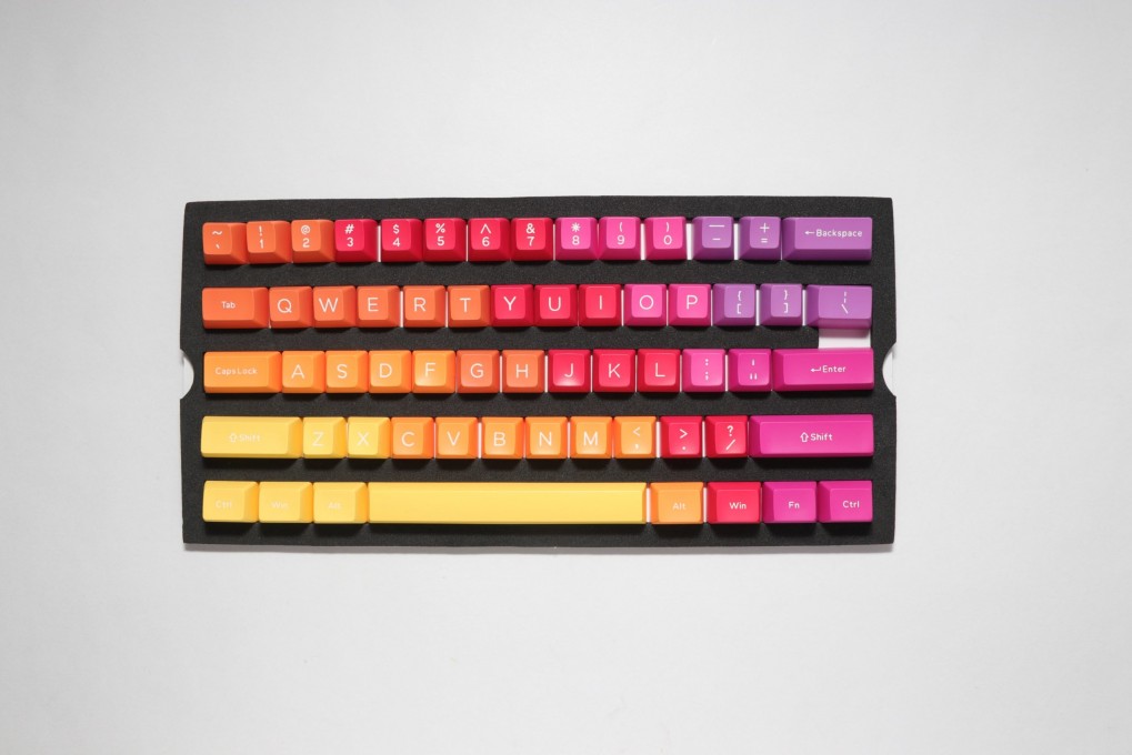 DUCKY KEYCAP SET AFTERGLOW SA US ABS SEAMLESS DOUBLE SHOT - 4 DUCKY KEYCAP SET AFTERGLOW SA US ABS SEAMLESS DOUBLE SHOT