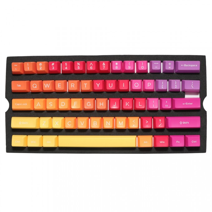 DUCKY KEYCAP SET AFTERGLOW SA US ABS SEAMLESS DOUBLE SHOT - 7 DUCKY KEYCAP SET AFTERGLOW SA US ABS SEAMLESS DOUBLE SHOT