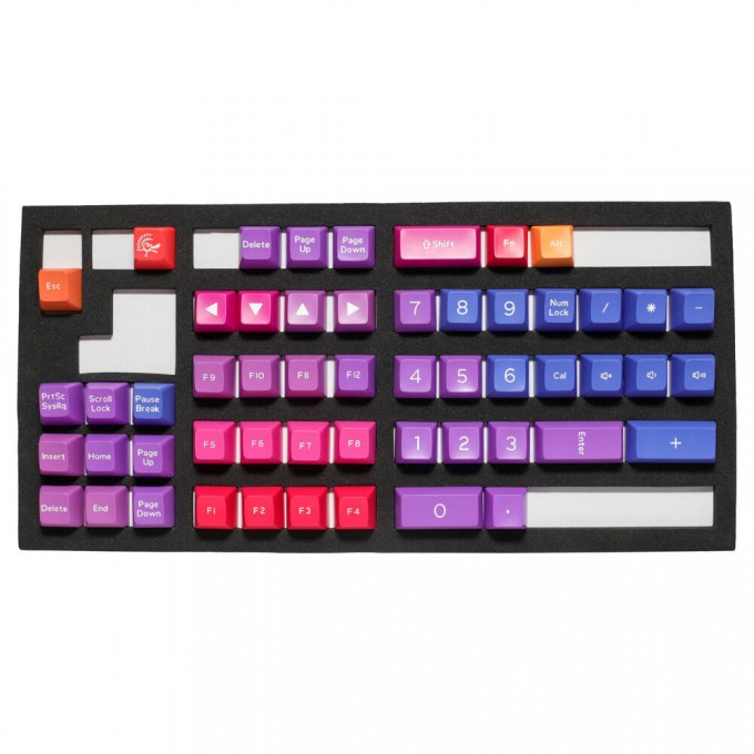 DUCKY KEYCAP SET AFTERGLOW SA US ABS SEAMLESS DOUBLE SHOT - 8 DUCKY KEYCAP SET AFTERGLOW SA US ABS SEAMLESS DOUBLE SHOT