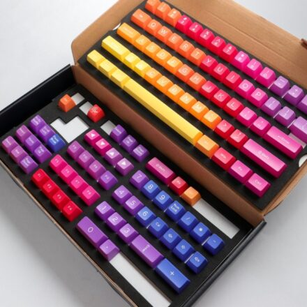 DUCKY KEYCAP SET AFTERGLOW SA US ABS SEAMLESS DOUBLE SHOT