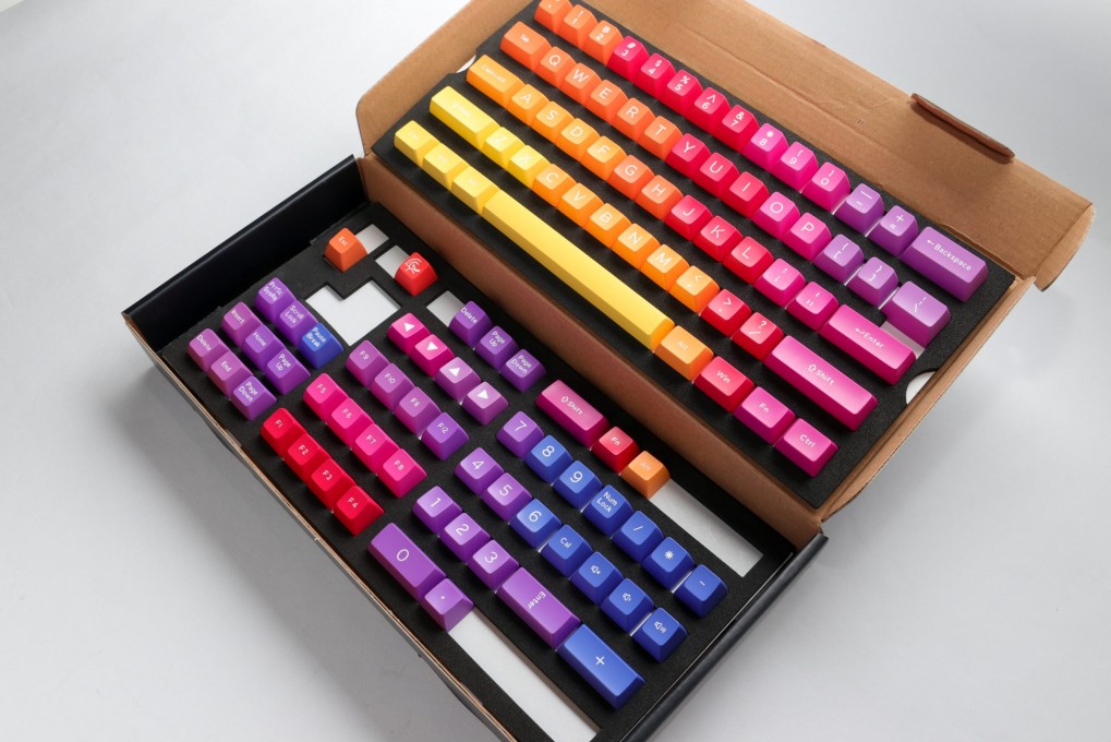 DUCKY KEYCAP SET AFTERGLOW SA US ABS SEAMLESS DOUBLE SHOT - 2 DUCKY KEYCAP SET AFTERGLOW SA US ABS SEAMLESS DOUBLE SHOT