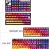 DUCKY KEYCAP SET AFTERGLOW SA US ABS SEAMLESS DOUBLE SHOT - 12 DUCKY KEYCAP SET AFTERGLOW SA US ABS SEAMLESS DOUBLE SHOT