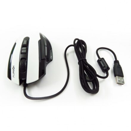 MOUSE AUREOX LASERSIGHT WHITE GAMING GM400W