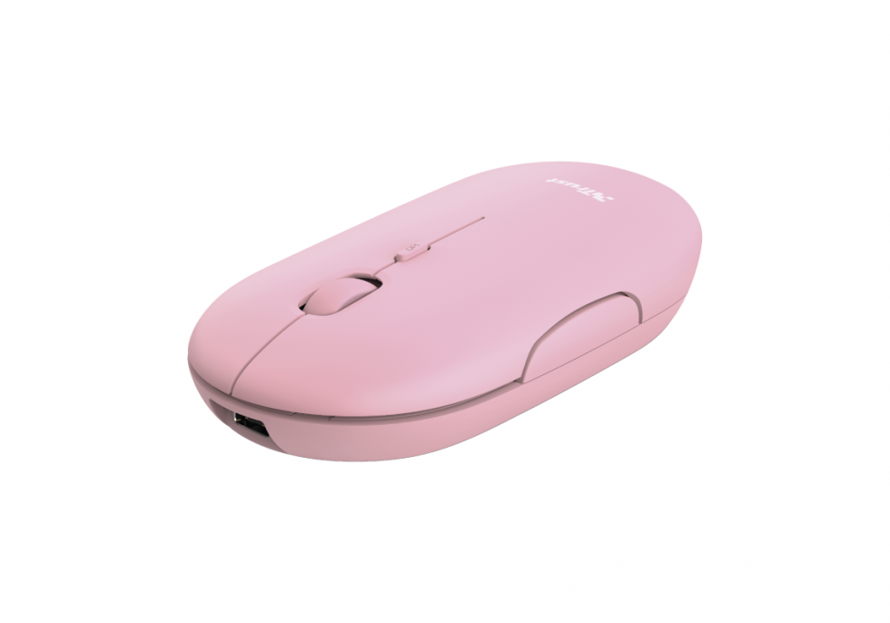 MOUSE TRUST PUCK WRL RECARGABLE PINK MOUSE TRUST PUCK WRL RECARGABLE PINK