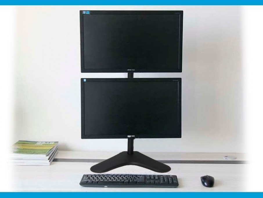 SOPORTE INTELAID DE ESCRITORIO DOBLE MONITOR 13/32 VESA 100X100 IT-DB88VS - 4 SOPORTE INTELAID DE ESCRITORIO DOBLE MONITOR 13/32 VESA 100X100 IT-DB88VS