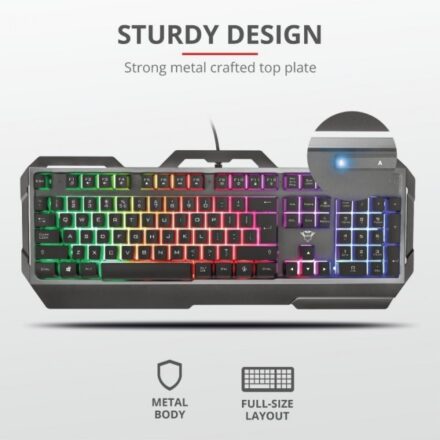 TECLADO GAMER TRUST TORAC ES