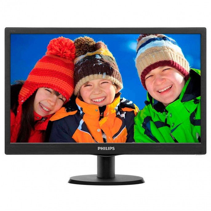 Monitor | Philips | 18.5" | LED| VGA| HDMI | VESA | 193V5LHSB2/77 Monitor | Philips | 18.5" | LED| VGA| HDMI | VESA | 193V5LHSB2/77