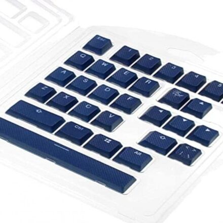 DUCKY RUBBER KEYCAP 31 KEYS RUBBER SEAMLESS DOUBLE SHOT NAVY BLUE COLOR