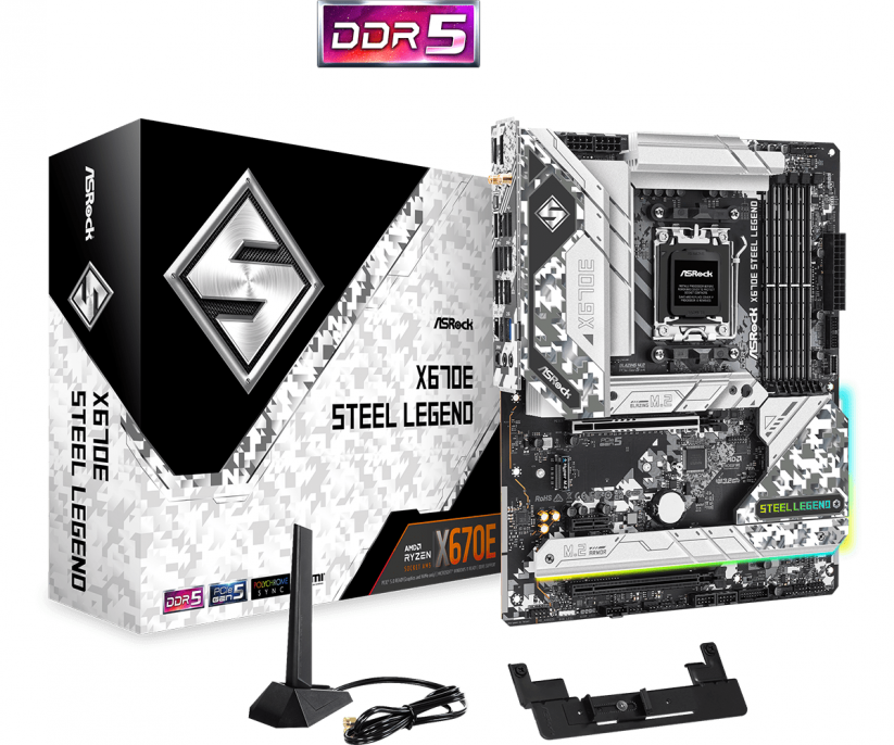 MOTHER ASROCK (AM5) X670E STEEL LEGEND MOTHER ASROCK (AM5) X670E STEEL LEGEND