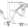 SOPORTE INTELAID DOBLE MONITOR ESCRITORIO 17 A 32 IT-DGB2E