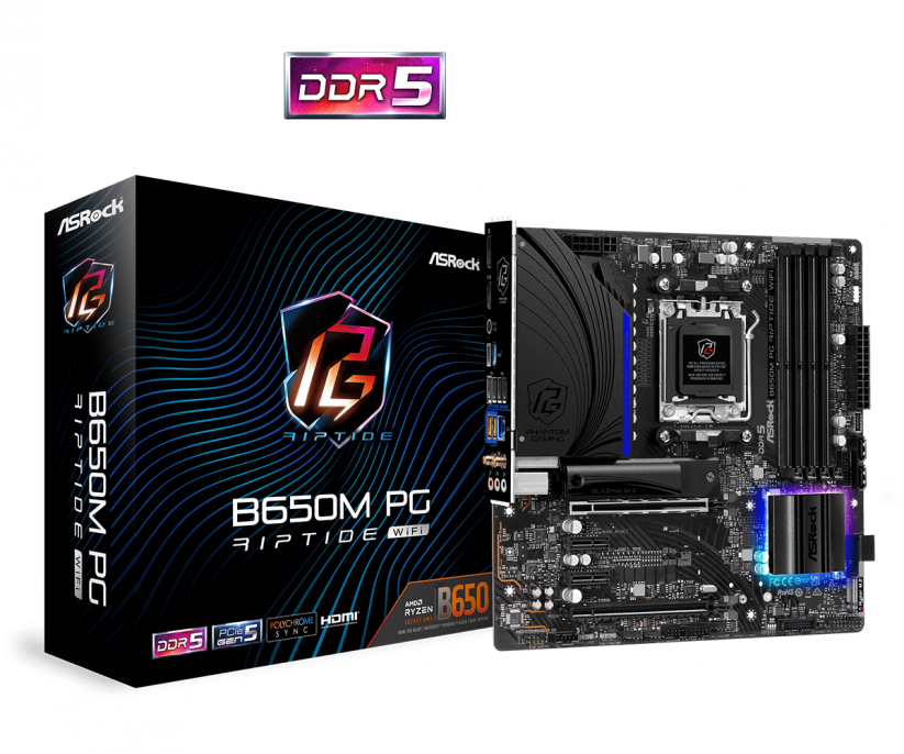 MOTHER ASROCK (AM5) B650M PG RIPTIDE WIFI MOTHER ASROCK (AM5) B650M PG RIPTIDE WIFI