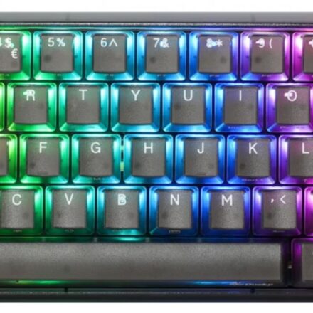 TECLADO MECANICO DUCKY ONE 3 AURA CLEAR BLACK 65 MINI DKON2161ST-BESPDABAAAC1