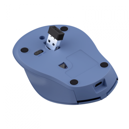 MOUSE TRUST ZAYA WIRELESS RECARGABLE BLUE