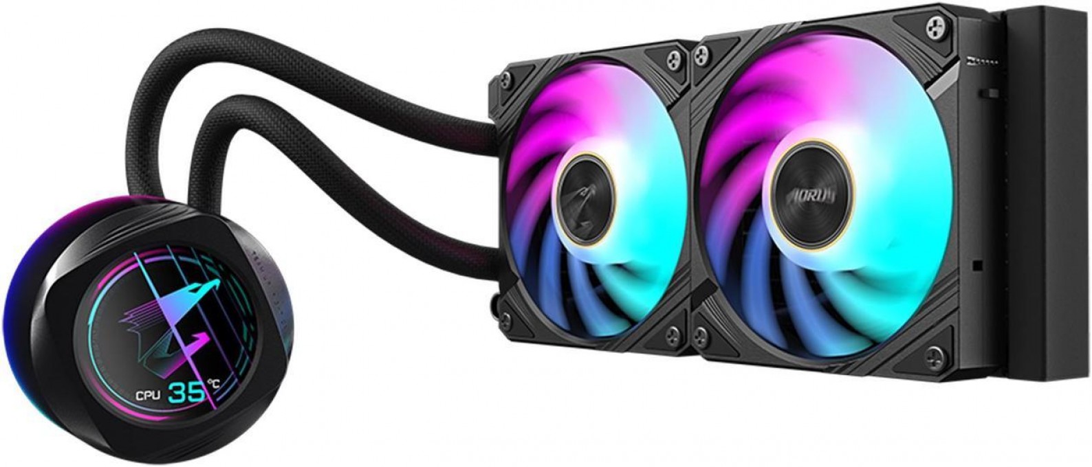 Water Cooler | GIGABYTE | AORUS WATERFORCE X II 240 | LCD y 2x120 mm ARGB - 3 Water Cooler | GIGABYTE | AORUS WATERFORCE X II 240 | LCD y 2x120 mm ARGB
