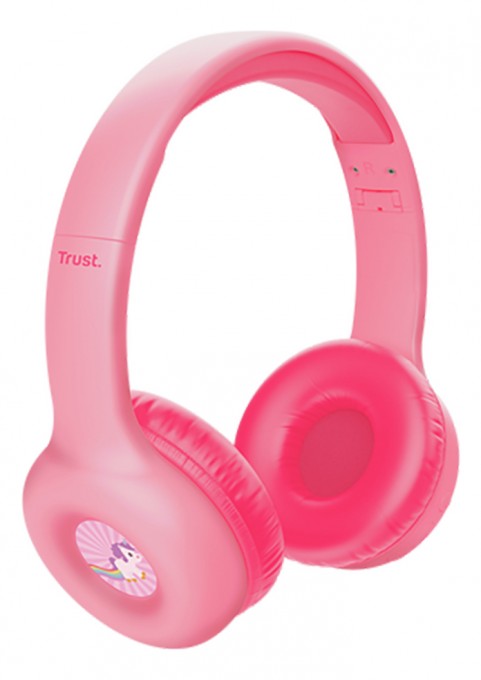 AURICULAR TRUST NOUNA WIRELESS KIDS PINK - 2 AURICULAR TRUST NOUNA WIRELESS KIDS PINK